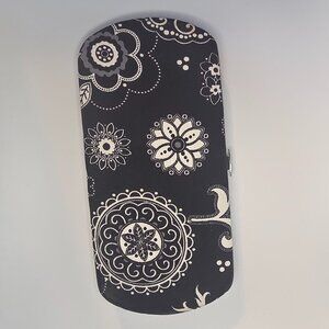 Thirty-One Black White Paisley Hard Case Clamshell Wallet Clutch NWOT